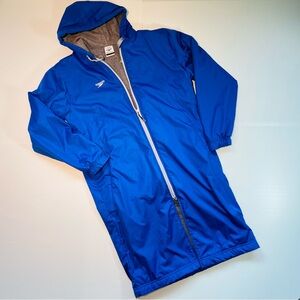 Speedo Blue Hooded Longline Jacket / Swim Parka – XXS